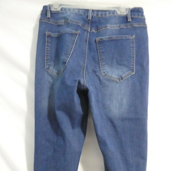 SWS X DENIM CO. CALI | size 7 | Blue Distressed Denim | Cali High Rise Skinny - Picture 13 of 16